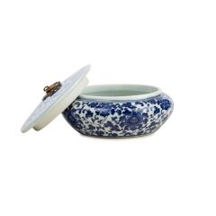 Blue Blanc Kapaklı Yayvan Kase Küçük 5x17 cm