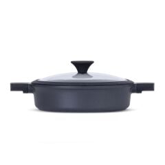 Wanelli Naturel Black 28 Cm Basık Tencere