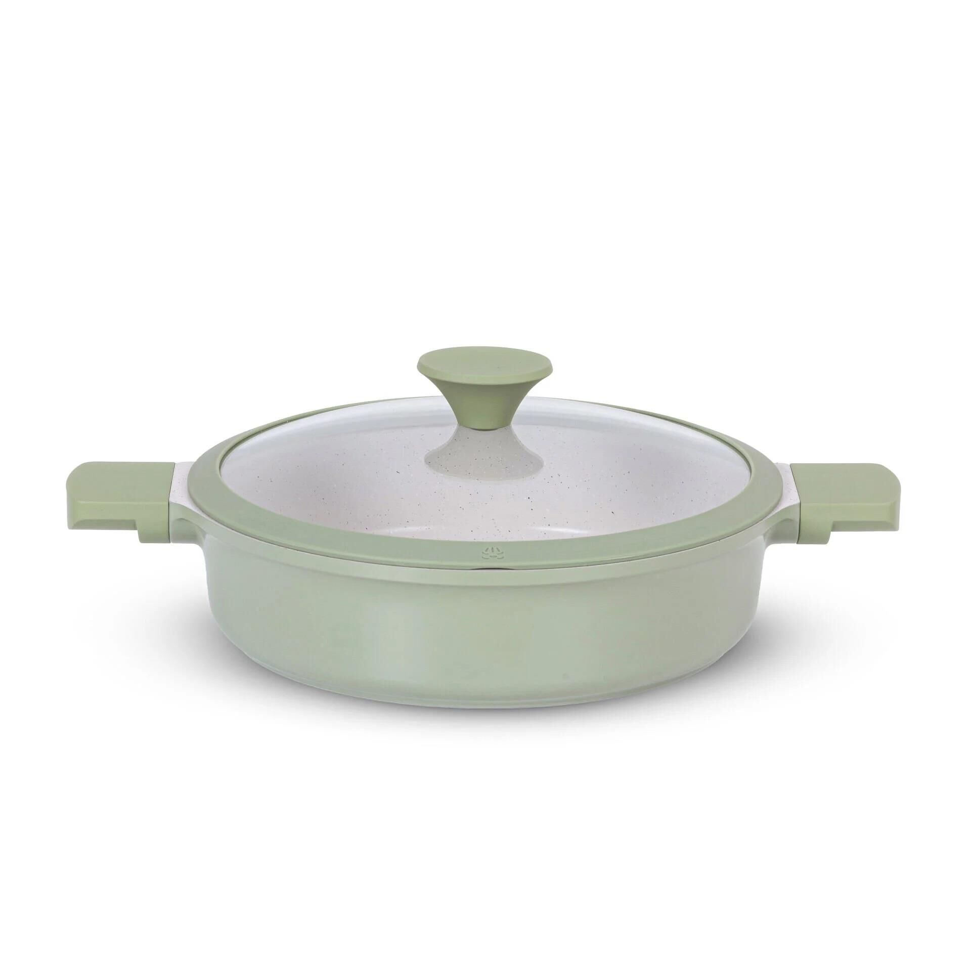 Wanelli Naturel Green 28 Cm Basık Tencere