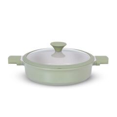 Wanelli Naturel Green 28 Cm Basık Tencere