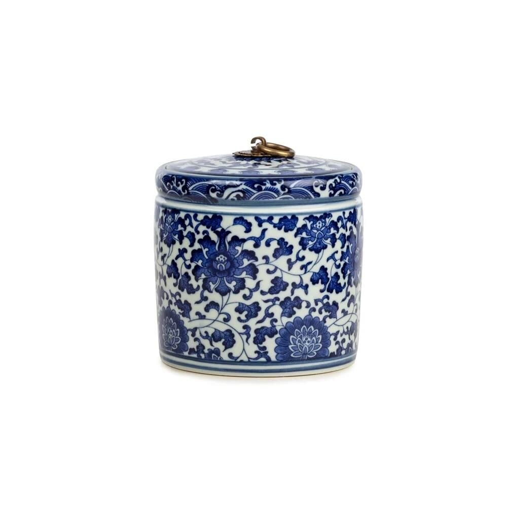 Blue Blanc Kapaklı Kavanoz 12x12 cm