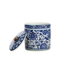 Blue Blanc Kapaklı Kavanoz 12x12 cm