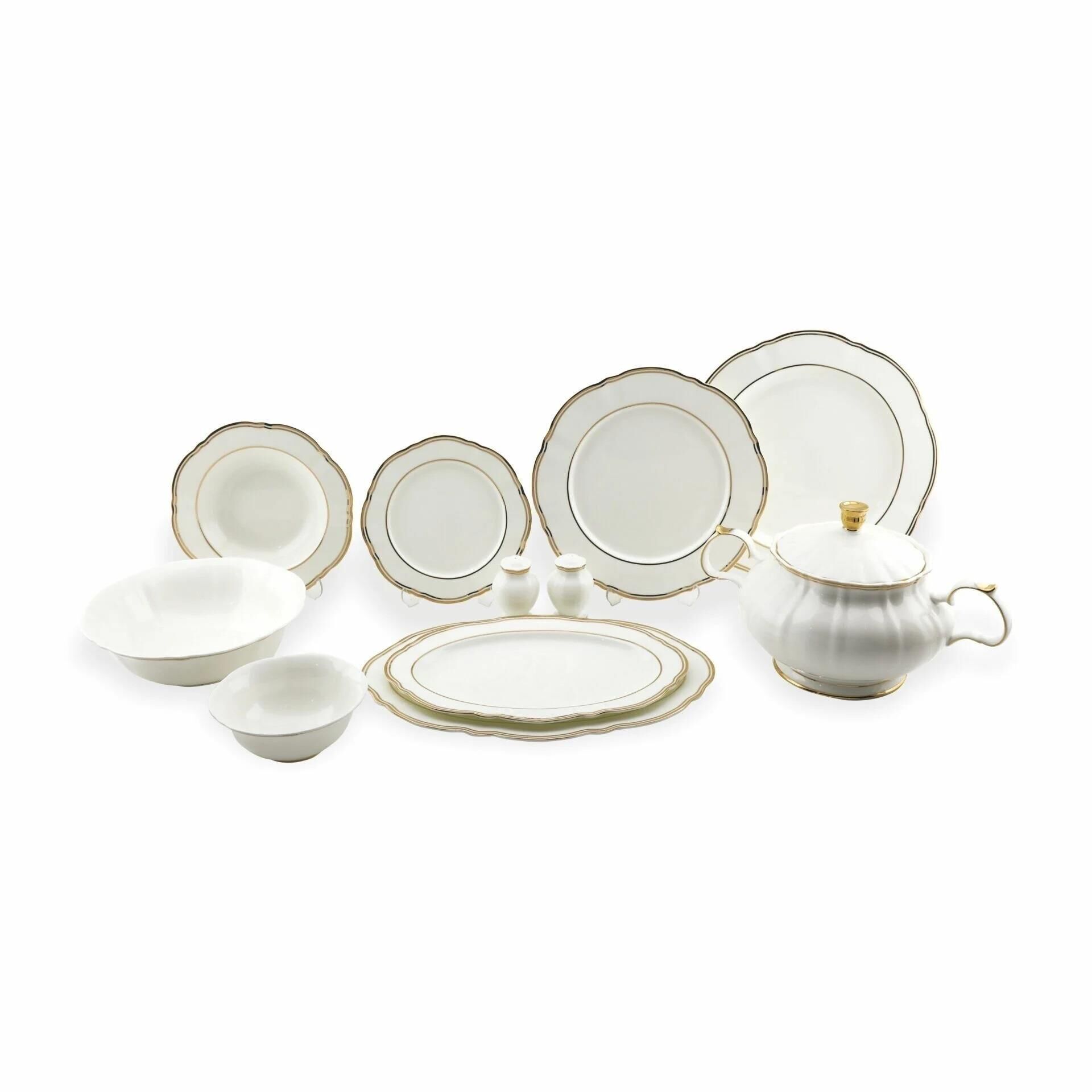 Wanelli Eva Gold 70 Parça Yemek Takımı