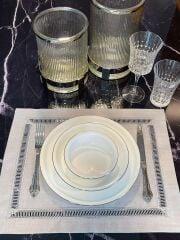 Kolberli Gri Amerikan Servis 37x47 cm