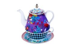 Effie Bone Tek Kişilik Demlik & Fincan