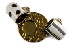 Lalin Siyah Beyaz Gold 2li Asorti 6lı Kahve Fincanı Seti 90cc