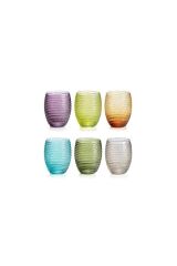 I.V.V Helix 6lı Set Renkli Bardak 33 cl