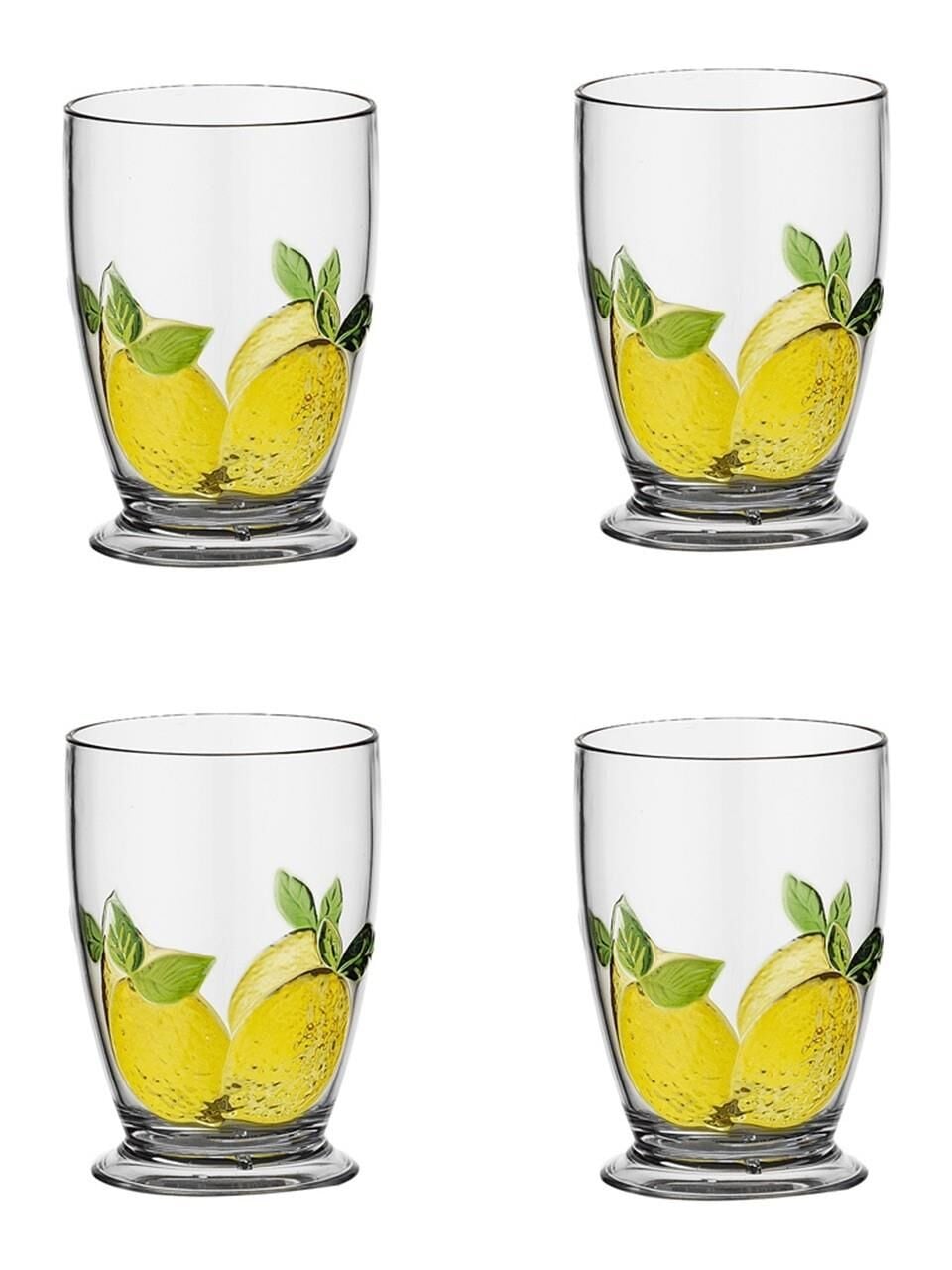 Limona Akrilik 475ml 4lü Su Bardağı Seti