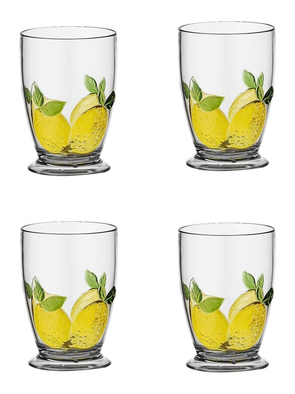 Limona Akrilik 475ml 4lü Su Bardağı Seti