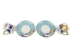 Garden Mavi 6lı Kahve Fincanı Seti 100CC