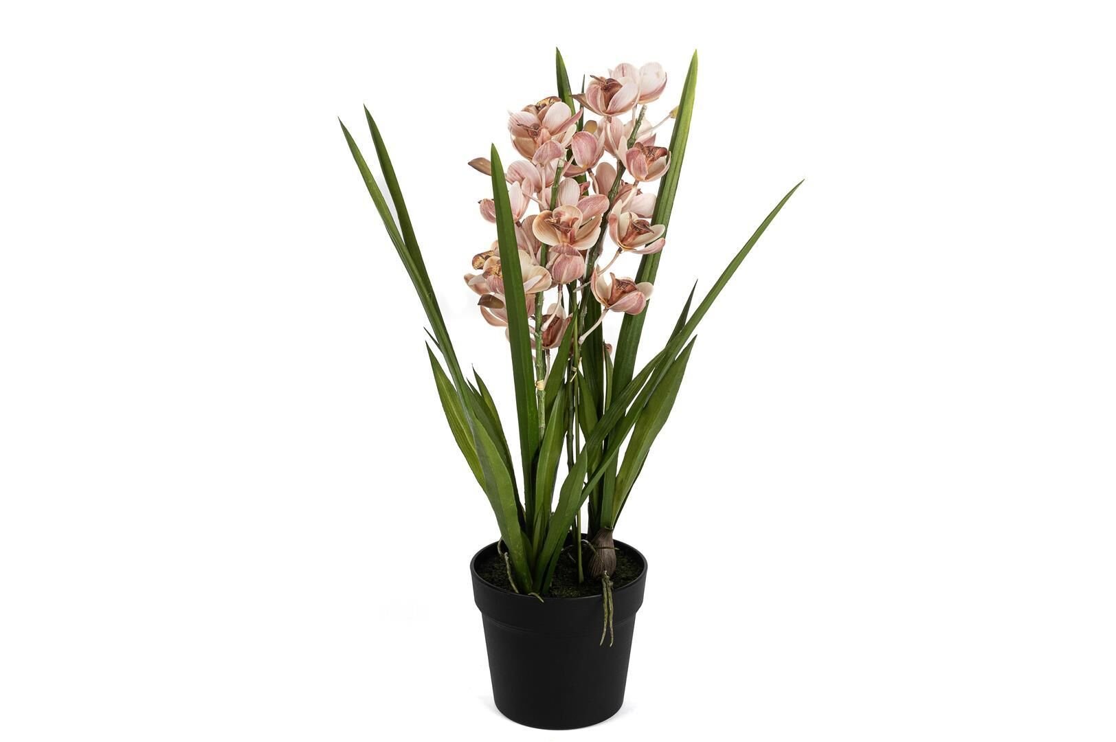 Pembe Yapay Simbidyum Orkide 58cm