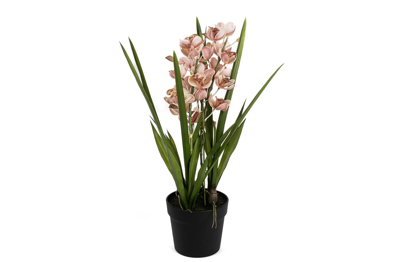 Pembe Yapay Simbidyum Orkide 58cm