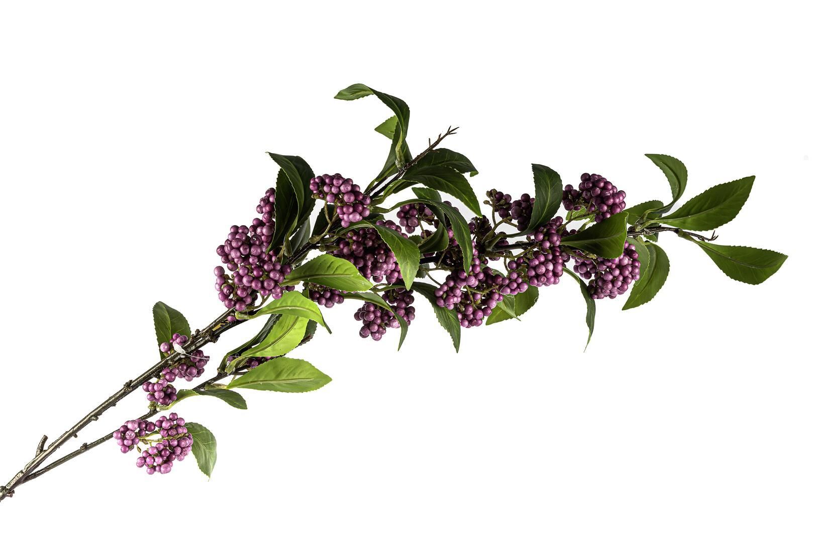 Mor 3 Dallı Yapay Çiçek 100cm