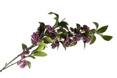 Mor 3 Dallı Yapay Çiçek 100cm