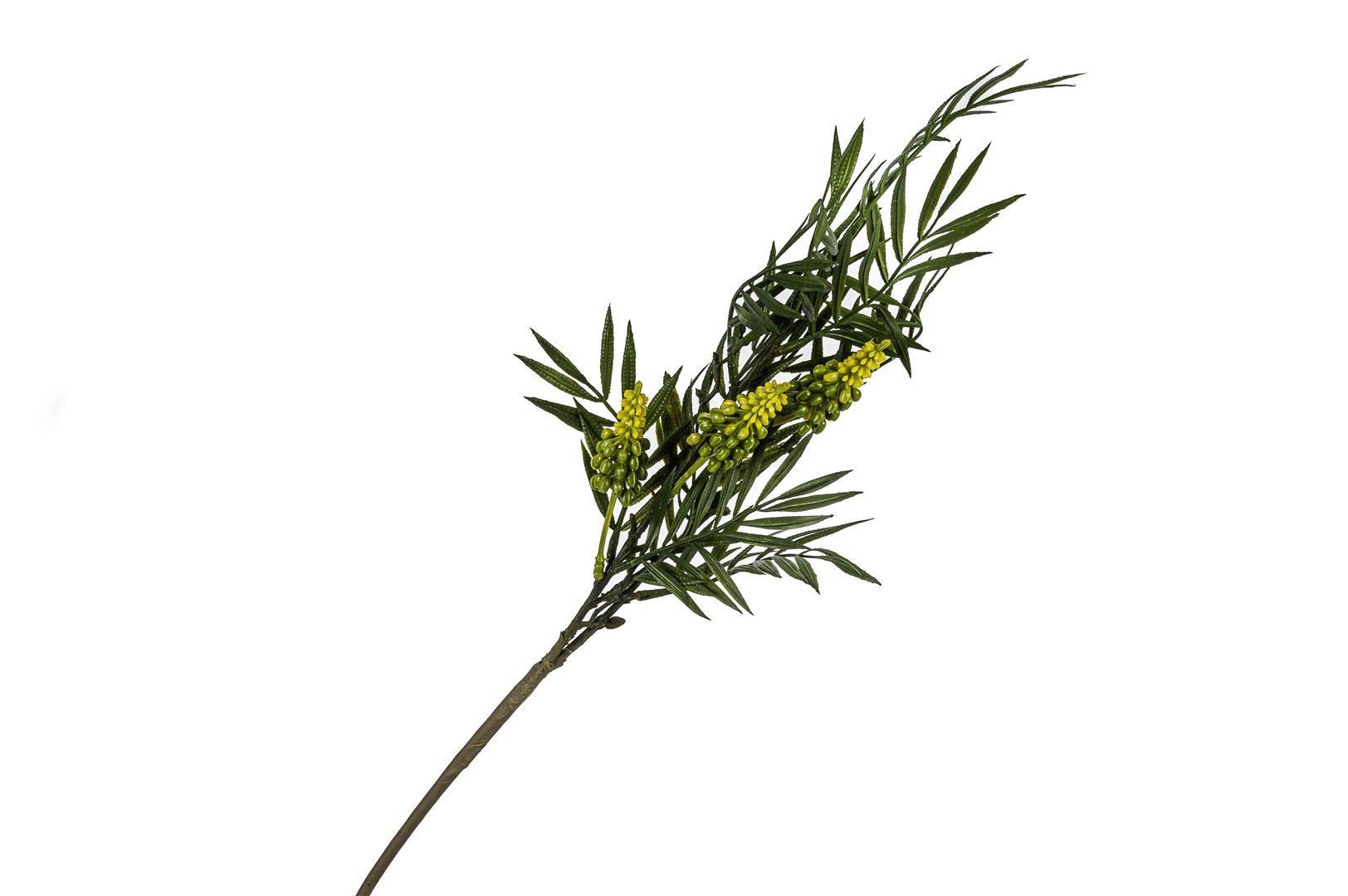 Yeşil Yapraklı Sarı Yapay Çiçek 80cm