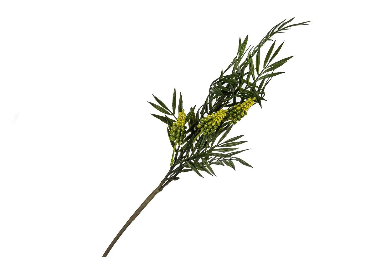 Yeşil Yapraklı Sarı Yapay Çiçek 80cm