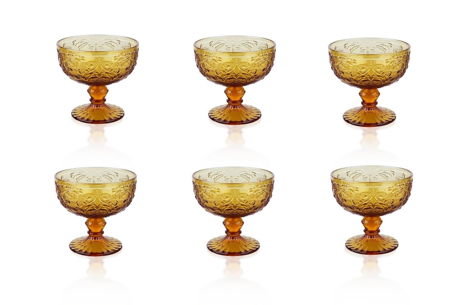 Viola 6lı Cam Dondurma Kasesi