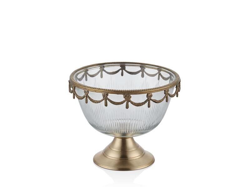 Majestic Ayaklı Kâse Antik Gold 18x18x14 Cm