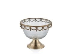 Majestic Ayaklı Kâse Antik Gold 18x18x14 Cm