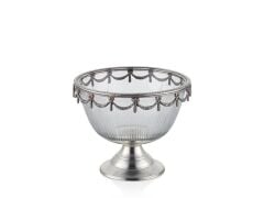 Majestic Ayaklı Kâse Silver 18x18x14 Cm