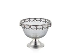 Majestic Ayaklı Kâse Silver 18x18x14 Cm