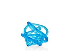 Glass Medium Blue Ball Düğüm 13 Cm