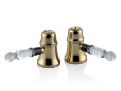 Tuz Ve Biberlik Seti Gold 12,5x9x6,5 Cm