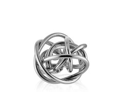 Glass Large Silver Ball 15 Cm