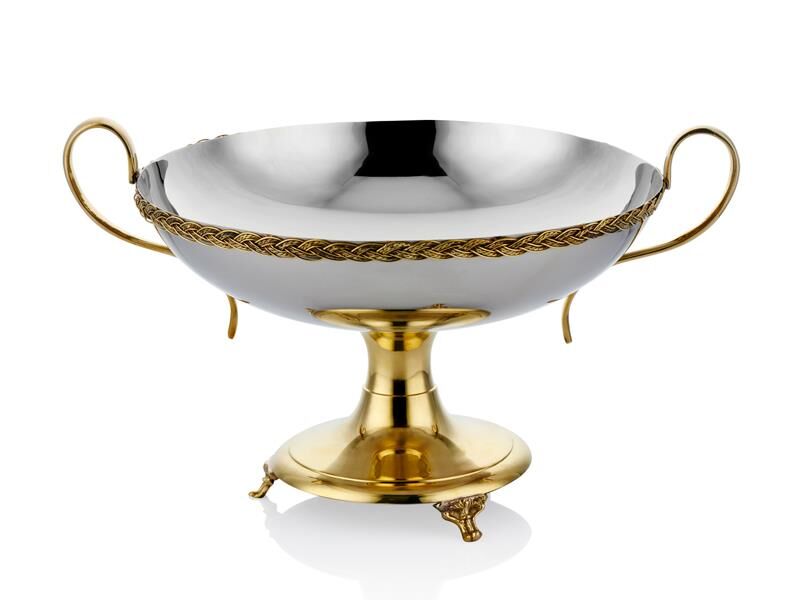 Black Pearl Halat Desenli Kulplu Kase 40x31x26,5 Cm