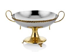 Black Pearl Halat Desenli Kulplu Kase 40x31x26,5 Cm