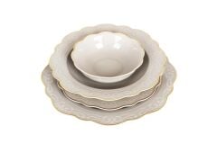 Laurance 24 Parça Yemek Takımı Beige