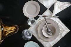 Laurance 24 Parça Yemek Takımı Beige