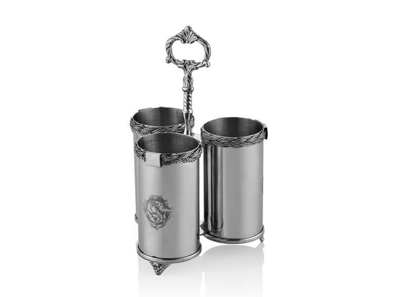 Halatlı Ottomans Stand 17x7x26 Cm Full Nickel