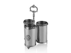 Halatlı Ottomans Stand 17x7x26 Cm Full Nickel