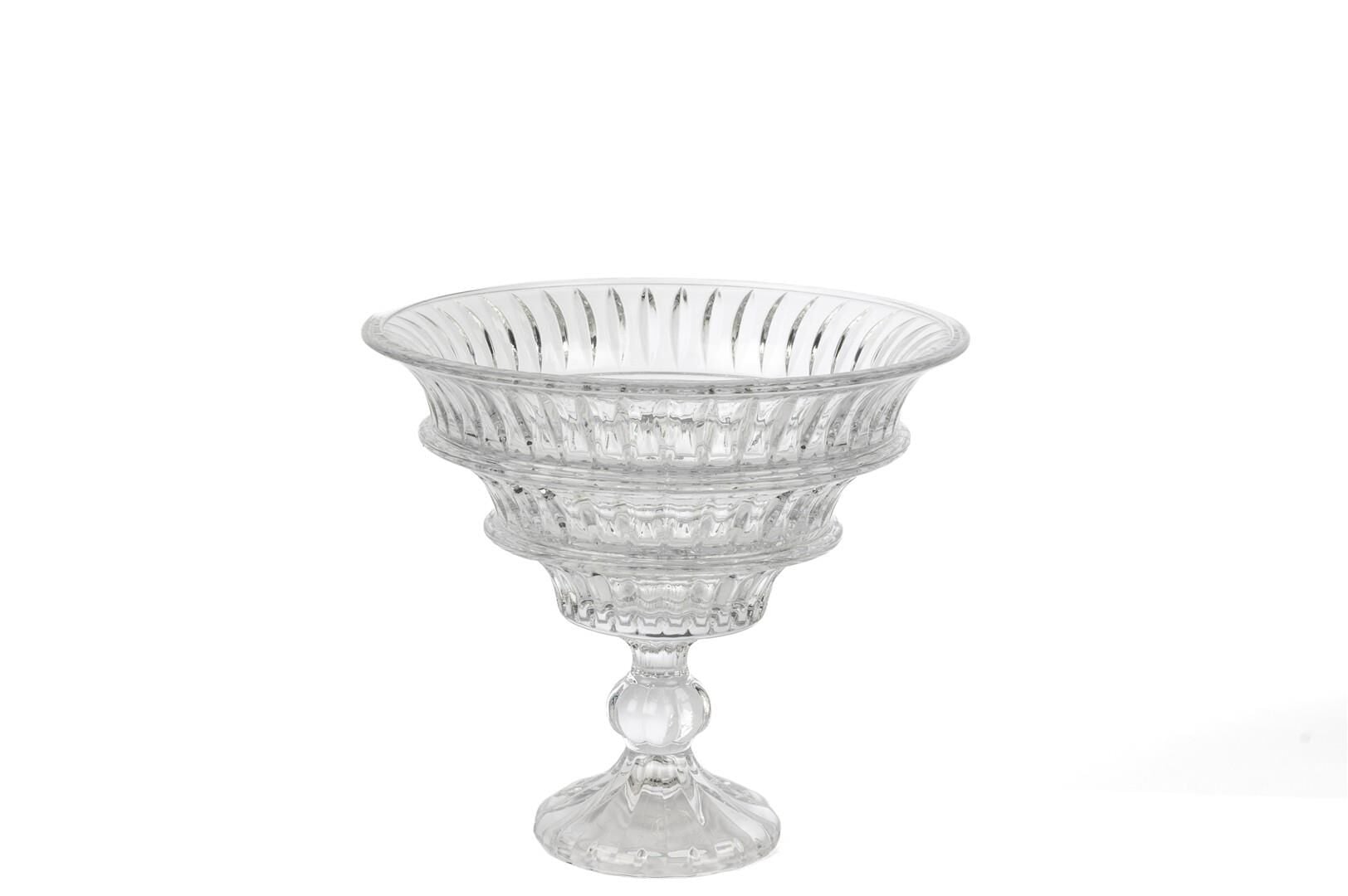 Kristal Kesim Ayaklı Dek Kase 26x23cm