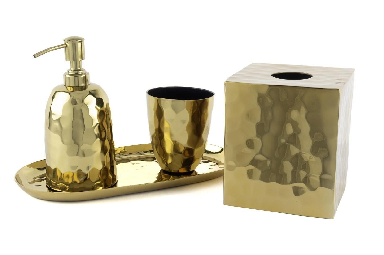 Gold Melvin Banyo Seti 4 prç 30x16x19cm