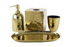 Gold Melvin Banyo Seti 4 prç 30x16x19cm