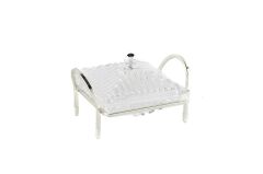 Gümüş Standlı Kapaklı Servis 16x14x10cm