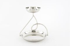 Silver 2 Katlı Sunumluk 21x26cm