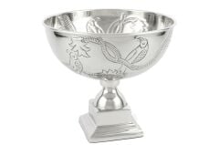 Silver Ayaklı Metal Kâse 30x29cm
