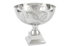 Silver Ayaklı Metal Kâse 30x29cm