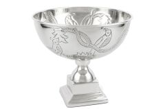 Silver Ayaklı Metal Kâse 30x29cm