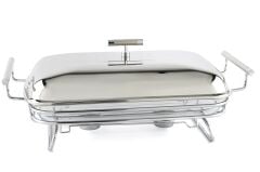 Perle Çelik Kapaklı Dikdörtgen Isıtıcılı Servis 47x25x19cm