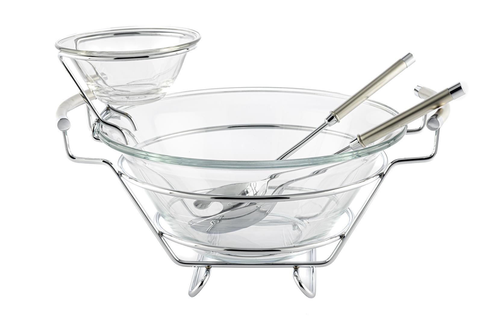 Perle Standlı Sos Ve Salata Kasesi Servis Seti 38x30x23cm