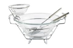 Perle Standlı Sos Ve Salata Kasesi Servis Seti 38x30x23cm