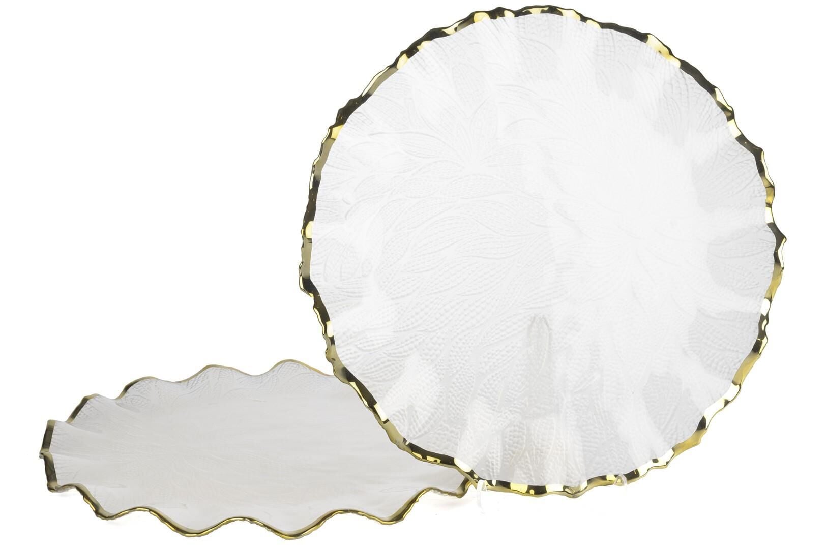 Flora Gilded 2li Servis Tabağı 32cm