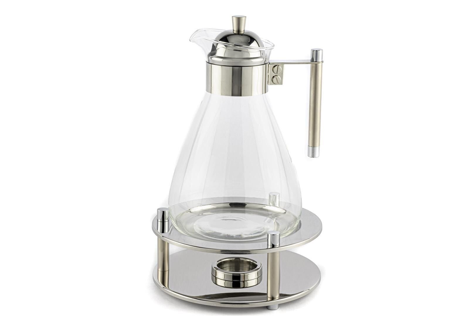 Perle Çelik Isıtıcılı Çay Seti 18x29cm