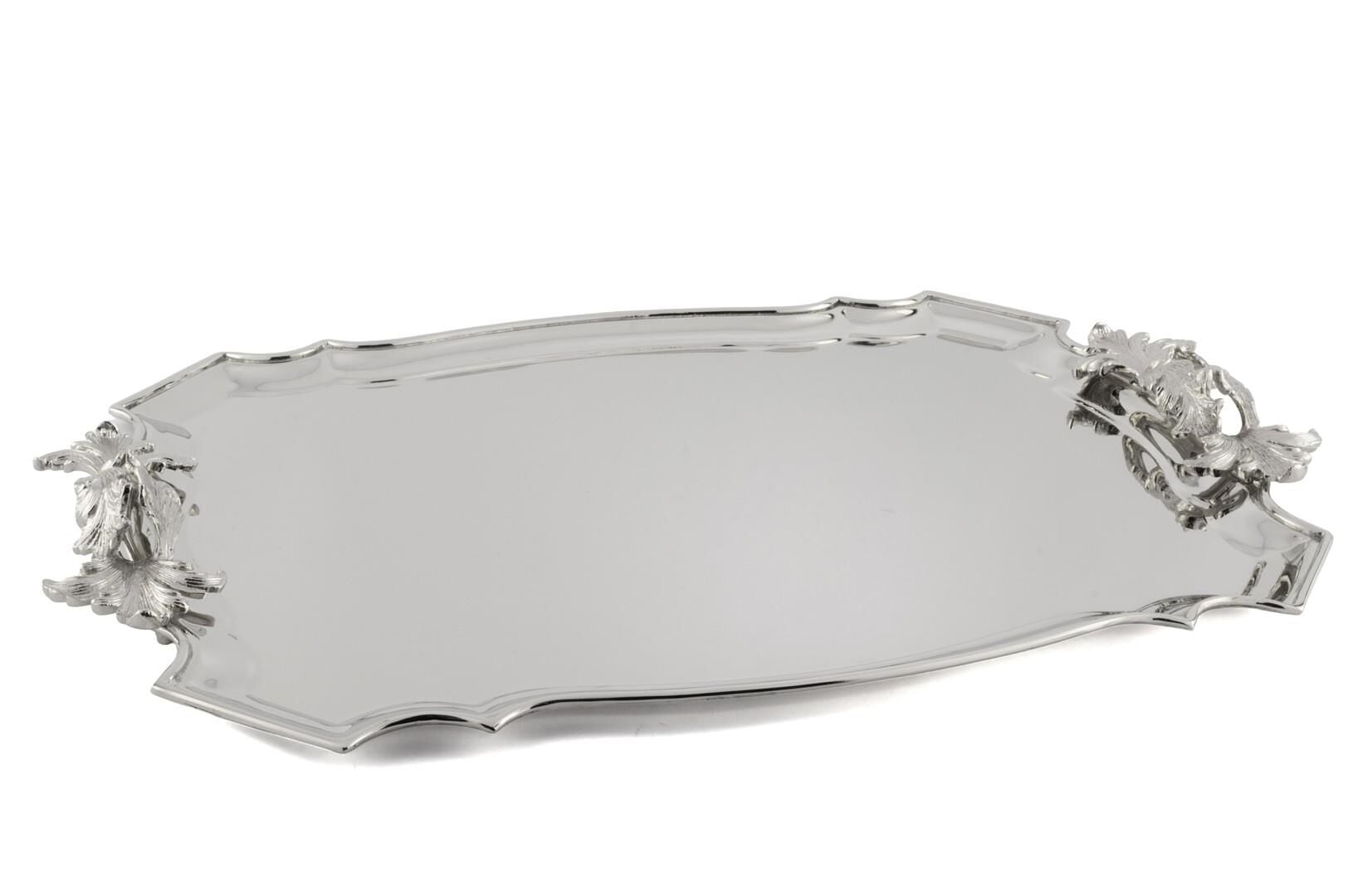 Luxe Metallic Köşeli Tepsi 57x37x5cm