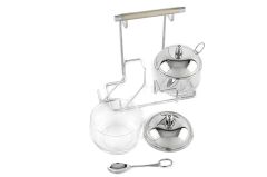 Perle Çelik Standlı 2li Reçellik Seti 21x12x18c