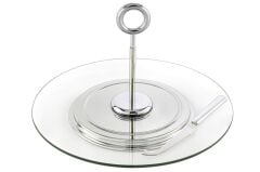 Cam Peynir Servis Tabağı Seti 31x20cm